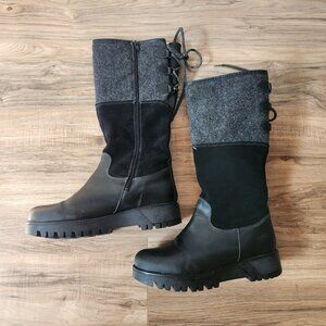 Bos. & Co. Black and Gray Winter Boots